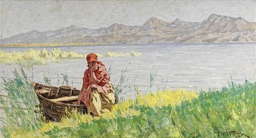 Angiolo - sulla riva del lago di Massaciuccoli